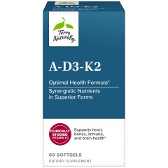 Terry Naturally, Витамины A, D3 и K2,  60 мягких таблеток