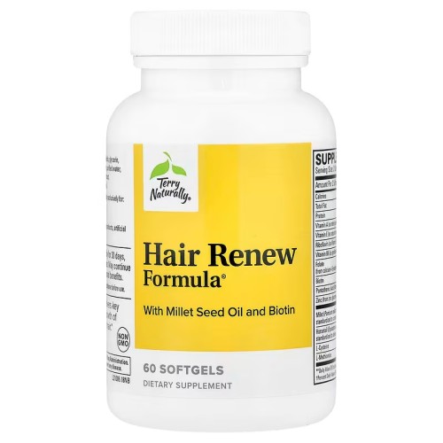 Terry Naturally, Terry Naturally, Hair Renew Formula, формула восстановления волос, 60 желатиновых капсул (УЦЕНКА! Помята коробка)