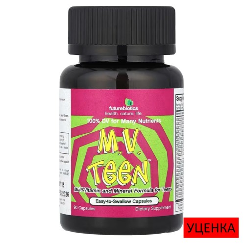 Futurebiotics, M.V. Teen, мультивитамины и минералы для подростков, 90 капсул (30 порций)