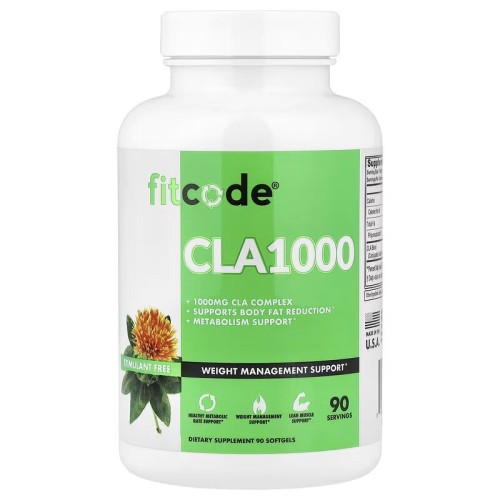 fitcode, CLA1000, 1000 мг, 90 мягких таблеток