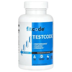 Fitcode, Testcode, 100 растительных капсул (50 порций)
