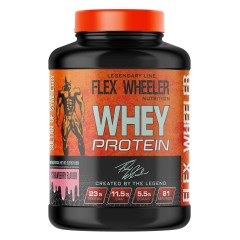 FLEX WHEELER, сывороточный протеин, клубника, 2,26 кг (81 порция)