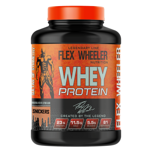 FLEX WHEELER, сывороточный протеин, сникерс, 2,26 кг (81 порция)