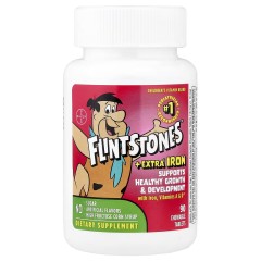 Flintstones, Мультивитамины для детей, с дополнительным содержанием железа, 90 жевательных таблеток
