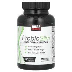 Force Factor, ProbioSlim, средства для снижения веса, 120 вегетарианских капсул (60 порций)