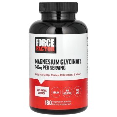 Force Factor, глицинат магния, 140 мг, 180 растительных капсул (90 порций)