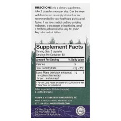 Fungi Perfecti Host Defense, Mushrooms, ежовик гребенчатый, поддержка памяти и нервной системы, 120 вегетарианских капсул (60 порций)