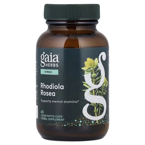 Gaia Herbs, Родиола розовая, 60 веганских жидких фито-капсул