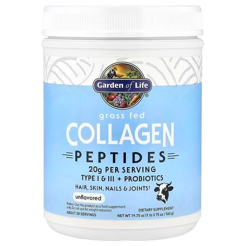 Garden of Life, Пептиды из коллагена из мяса животных травяного откорма, без ароматизаторов, 560 г