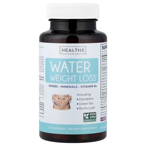 Healths Harmony, Вода для снижения веса, 60 капсул