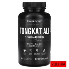 Jacked Factory, Essential Series, эврикома длиннолистая и фадогия агрестис, 60 растительных капсул