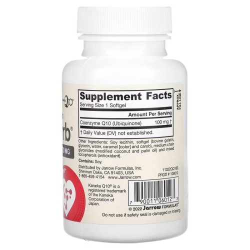 Jarrow Formulas, Q-Absorb, убихинон коэнзим Q10, 100 мг, 60 капсул