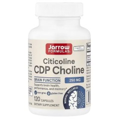 Jarrow Formulas, цитиколин, холин CDP, 250 мг, 120 капсул