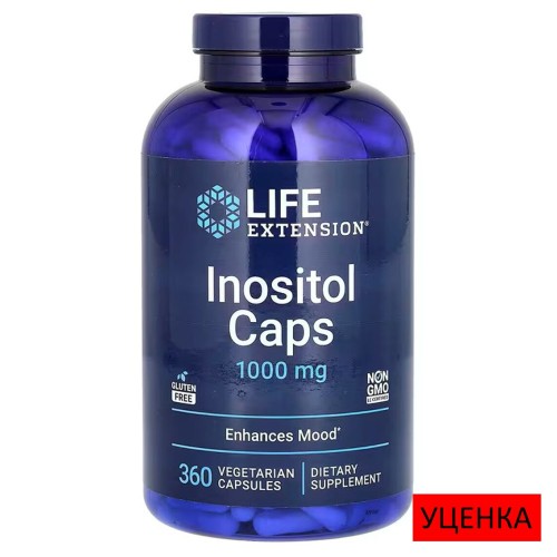 Life Extension, инозитол, 1000 мг, 360 вегетарианских капсул