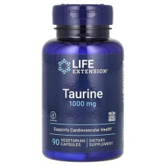 Life Extension, Таурин, 1000 мг, 90 вегетарианских капсул 