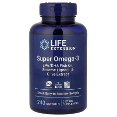 Life Extension, супер омега-3, 240 капсул (60 порций)