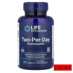 Life Extension,  мультивитамины для приема два раза в день, 60 таблеток (30 порций)