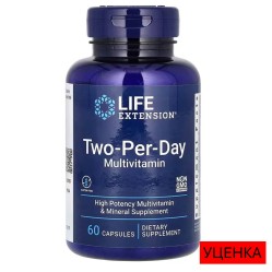 Life Extension, мультивитамины для приема два раза в день, 60 капсул