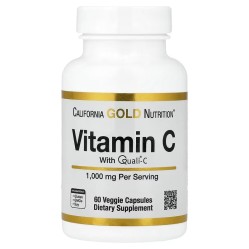 California Gold Nutrition, витамин C, Quali-C, 1000 мг, 60 растительных капсул