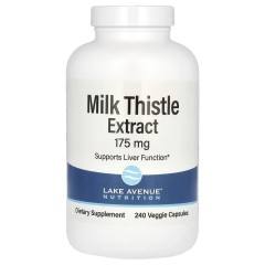 Lake Avenue Nutrition, экстракт расторопши, 175 мг, 240 растительных капсул