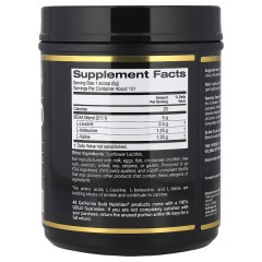 California Gold Nutrition, быстрорастворимый порошок BCAA с L-лейцином, L-изолейцином и L-валином, без ароматизаторов, 907 г (2 фунта)