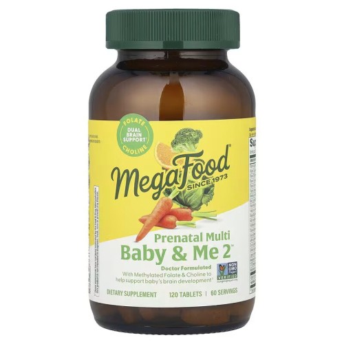 MegaFood, Baby & Me 2, мультивитамины для беременных,120 таблеток (60 порций)
