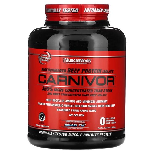 MuscleMeds, Carnivor, биоинженерный изолят говяжьего протеина, рокет поп, 1624 г, 56 порций