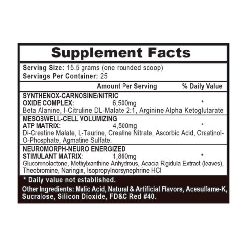 APS, Mesomorph, предтренировочный комплекс, Tutti frutti, 15,5  г (1 порция)