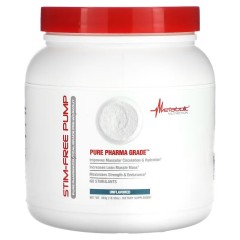 Metabolic Nutrition, Stim-Free Pump, без добавок, 300 г, 30 порций