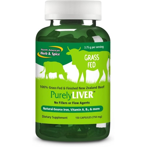 NORTH AMERICAN HERB & SPICE, PurelyLiver, Чистая печень, 150 капсул (УЦЕНКА! Срок годности: 10/25)