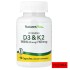 NaturesPlus, витамины D3 25 мкг и К2 100 мкг, 90 капсул