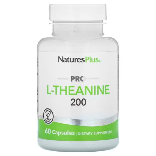 NaturesPlus, Pro L-теанин 200, 60 капсул (200 мг в капсуле)