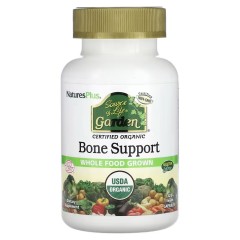 NaturesPlus, Source of Life Garden, органическая поддержка здоровья костей, 120 растительных капсул