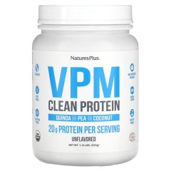 NaturesPlus, VPM Clean Protein, без добавок, 525 г (1,16 фунта) (УЦЕНКА! Помята банка)
