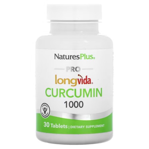 NaturesPlus, Pro Longvida Curcumin, куркумин, 1000 мг, 30 таблеток