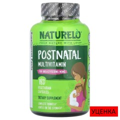 NATURELO, мультивитамины для послеродового периода для кормящих мам, 180 вегетарианских капсул (60 порций)