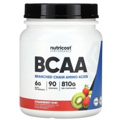Nutricost, Performance, BCAA, со вкусом клубники и киви, 810 г (90 порций)