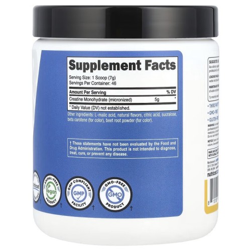 Nutricost, Performance, моногидрат креатина, ананас и манго, 300 г (46 порций)