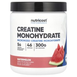 Nutricost, Performance, моногидрат креатина, арбуз, 300 г (46 порций)
