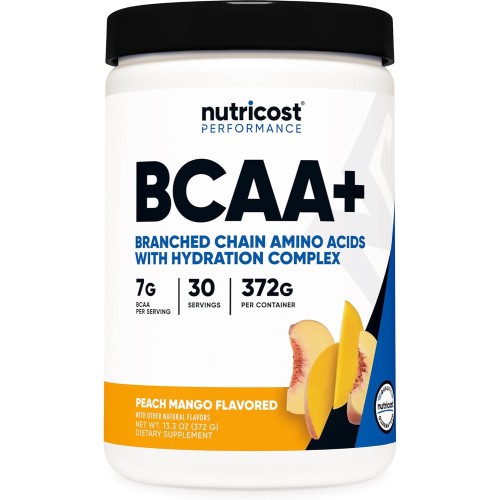 Nutricost, Performance, BCAA, со вкусом персика и манго, 372 г (30 порций)
