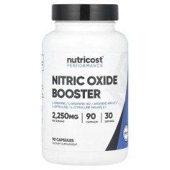 Nutricost, Performance, усилитель оксида азота, 90 капсул (30 порций)