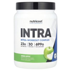 Nutricost, Performance, Intra, комплекс для приема во время тренировки, со вкусом зеленого яблока, 699 г (30 порций)
