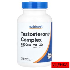 Nutricost, тестостероновый комплекс, 1800 мг, 90 капсул (30 порций)