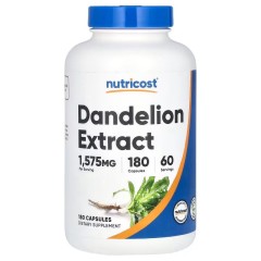Nutricost, Экстракт одуванчика, 180 капсул (525 мг в каждой капсуле)