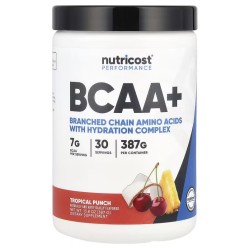 Nutricost, Performance, BCAA, со вкусом тропического пунша, 387 г (30 порций)