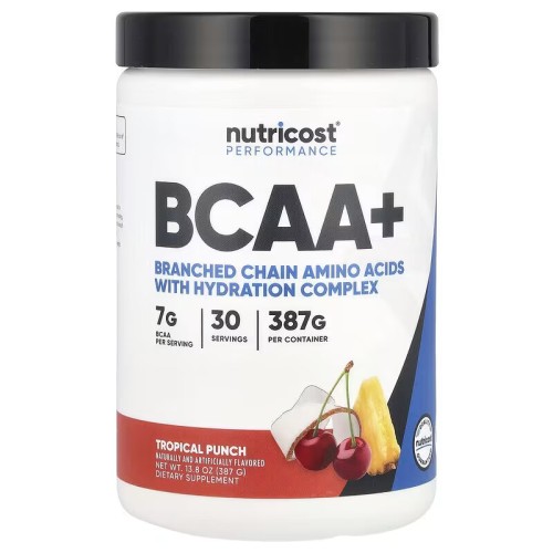 Nutricost, Performance, BCAA, со вкусом тропического пунша, 387 г (30 порций)