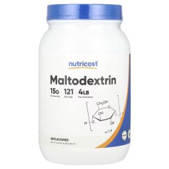 Nutricost, мальтодекстрин, без добавок, 1,815 г