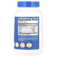 Nutricost, Ферментный комплекс с лактазой, 3000 ALU, 120 капсул