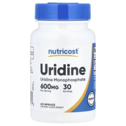 Nutricost, уридин, 60 капсул (30 порций)