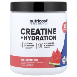 Nutricost, Performance, креатин и увлажнение, арбуз, 252 г (30 порций)